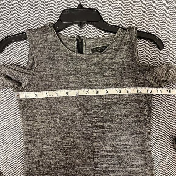 RAG & BONE - Michelle Cold Shoulder Metallic Sweater - Picture 5 of 6